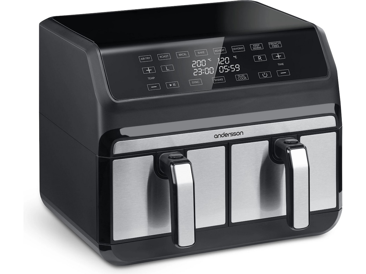 Andersson AFR 2.5 airfryer med 2 korgar (svart) -B-Grade Demo hem & hushåll