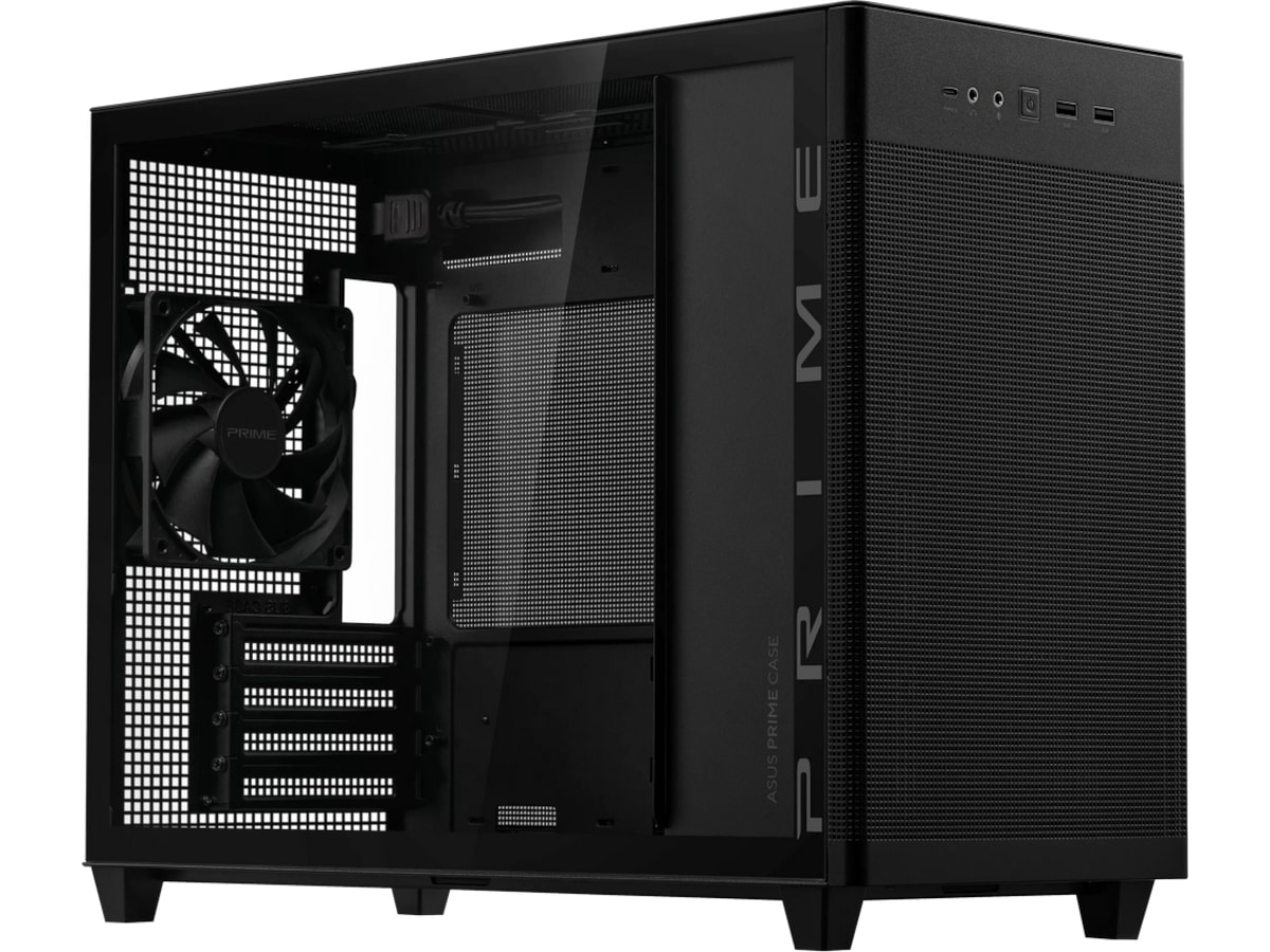 ASUS Prime AP201 Tempered Glass Mini Tower (svart) -B-Grade Demo övrigt