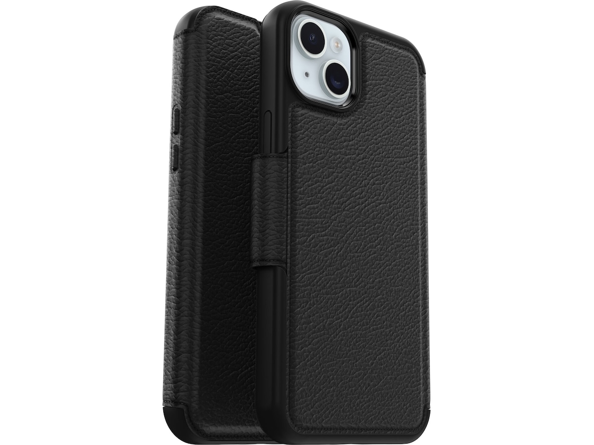 OtterBox iPhone 15 Plus Strada Plånboksfodral - ProPack (svart) Mobilskal