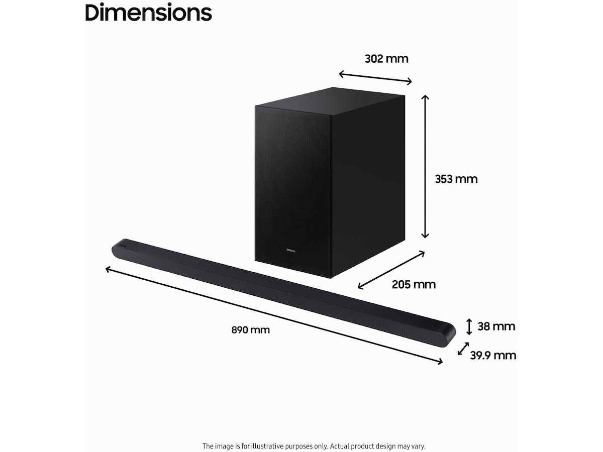 Samsung HW-S710D soundbar med subwoofer (svart) Soundbars