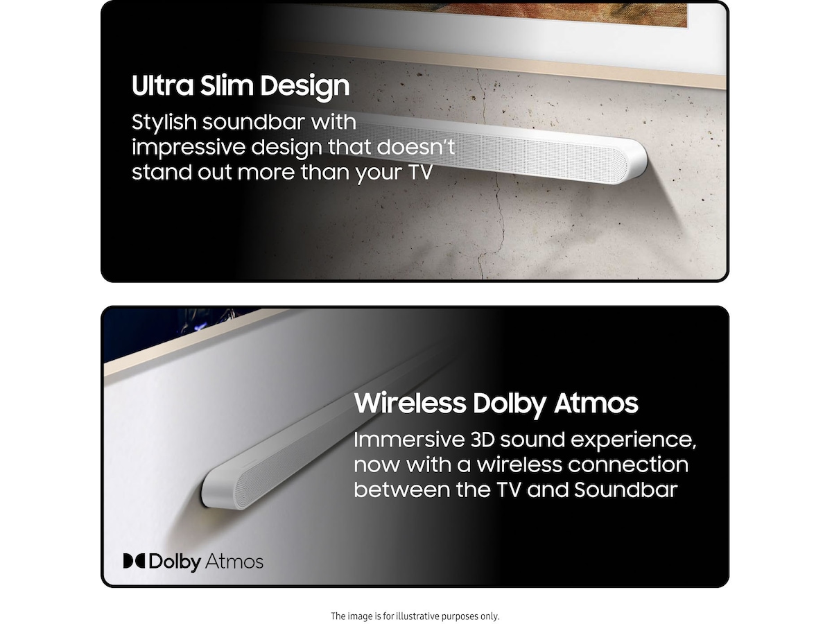 Samsung HW-S711D soundbar med subwoofer (vit) Soundbars