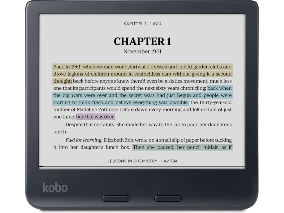 Kobo Libra Colour 7" 32GB (svart) E-bokläsare