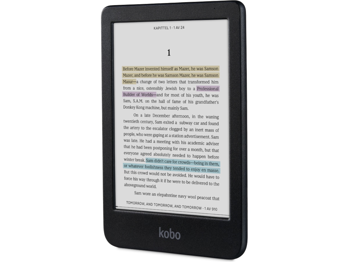 Kobo Clara Colour 6" 16GB (svart) E-bokläsare