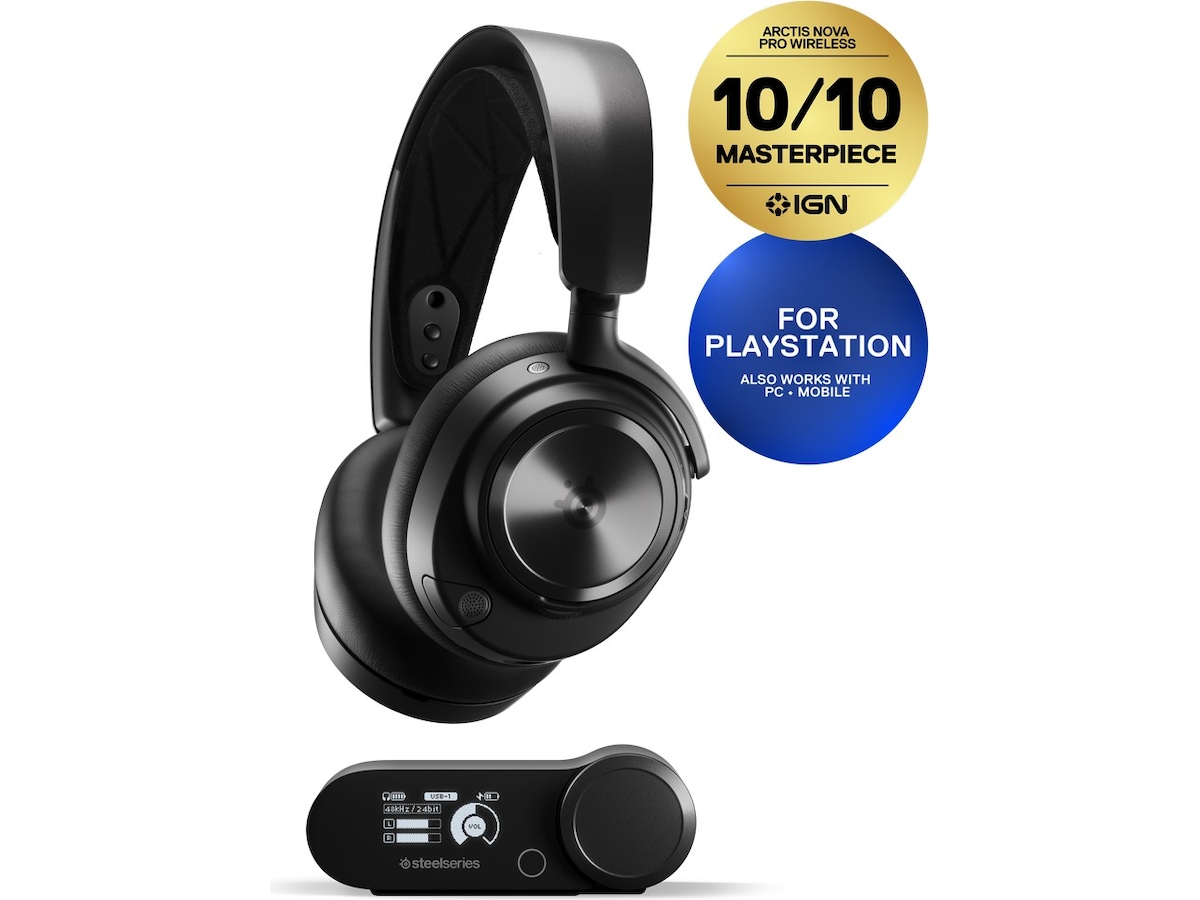SteelSeries Arctis Nova Pro Wireless Gamingheadset PC/PS5 (svart) -B-Grade Demo headset