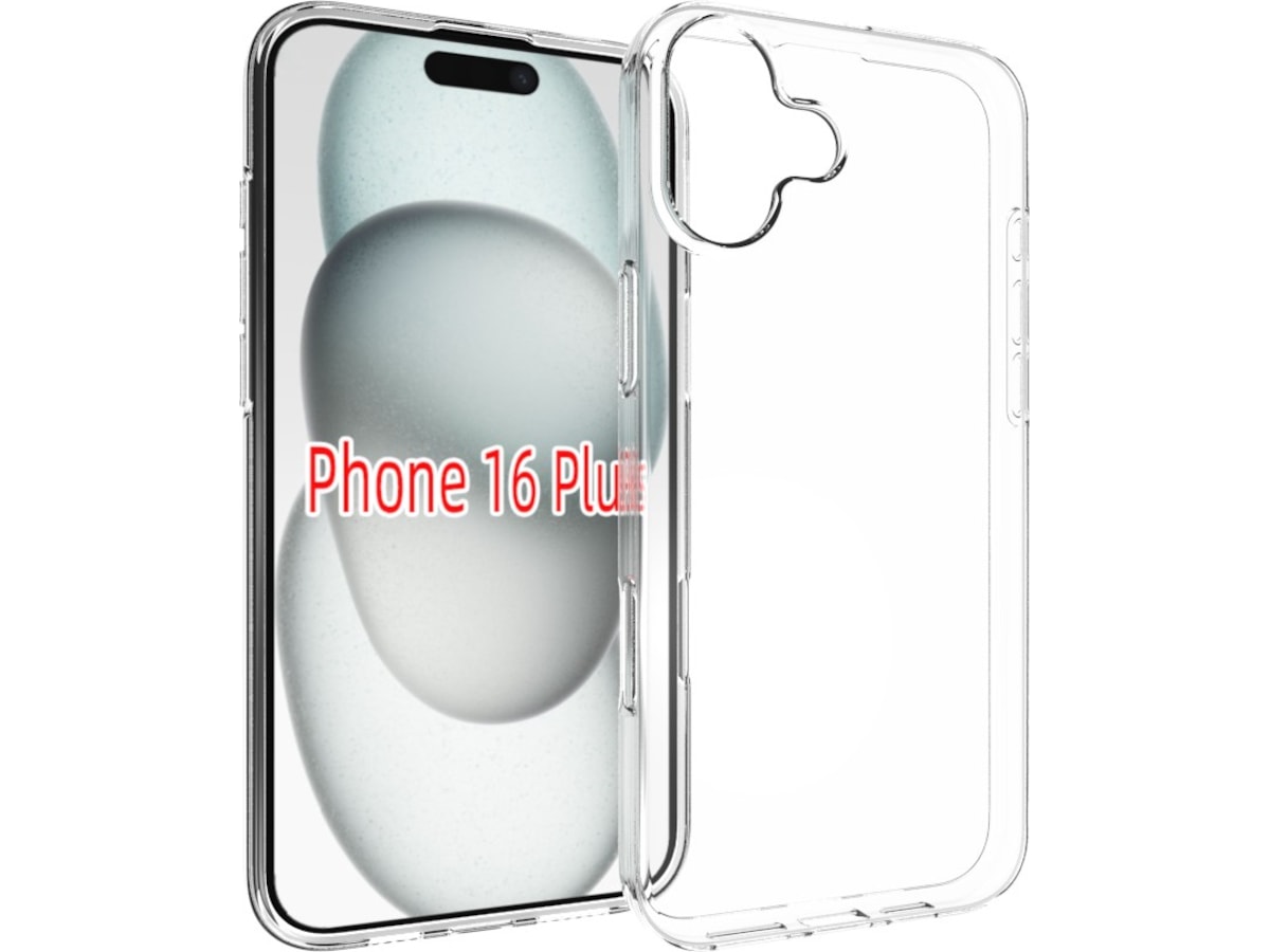 iiglo iPhone 16 Plus Silikonskal (transparent) Mobilskal