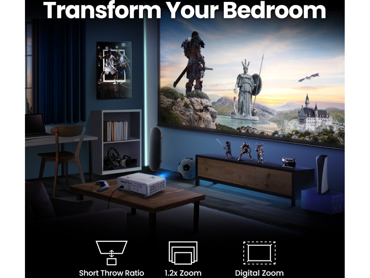 BenQ 4K DLP LED projektor X500i -B-Grade Demo TV/projektorer