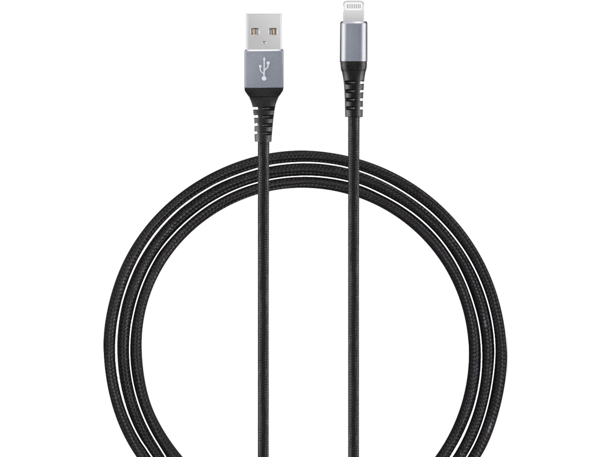 Andersson USB-A till lightning kabel 1,5m (svart)