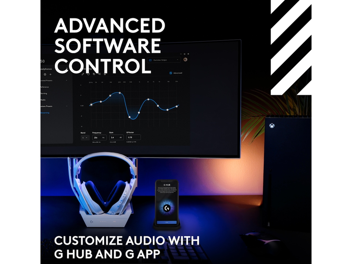 Logitech Astro A50 Lightspeed Trådlöst Gamingheadset (vit) Gamingheadset