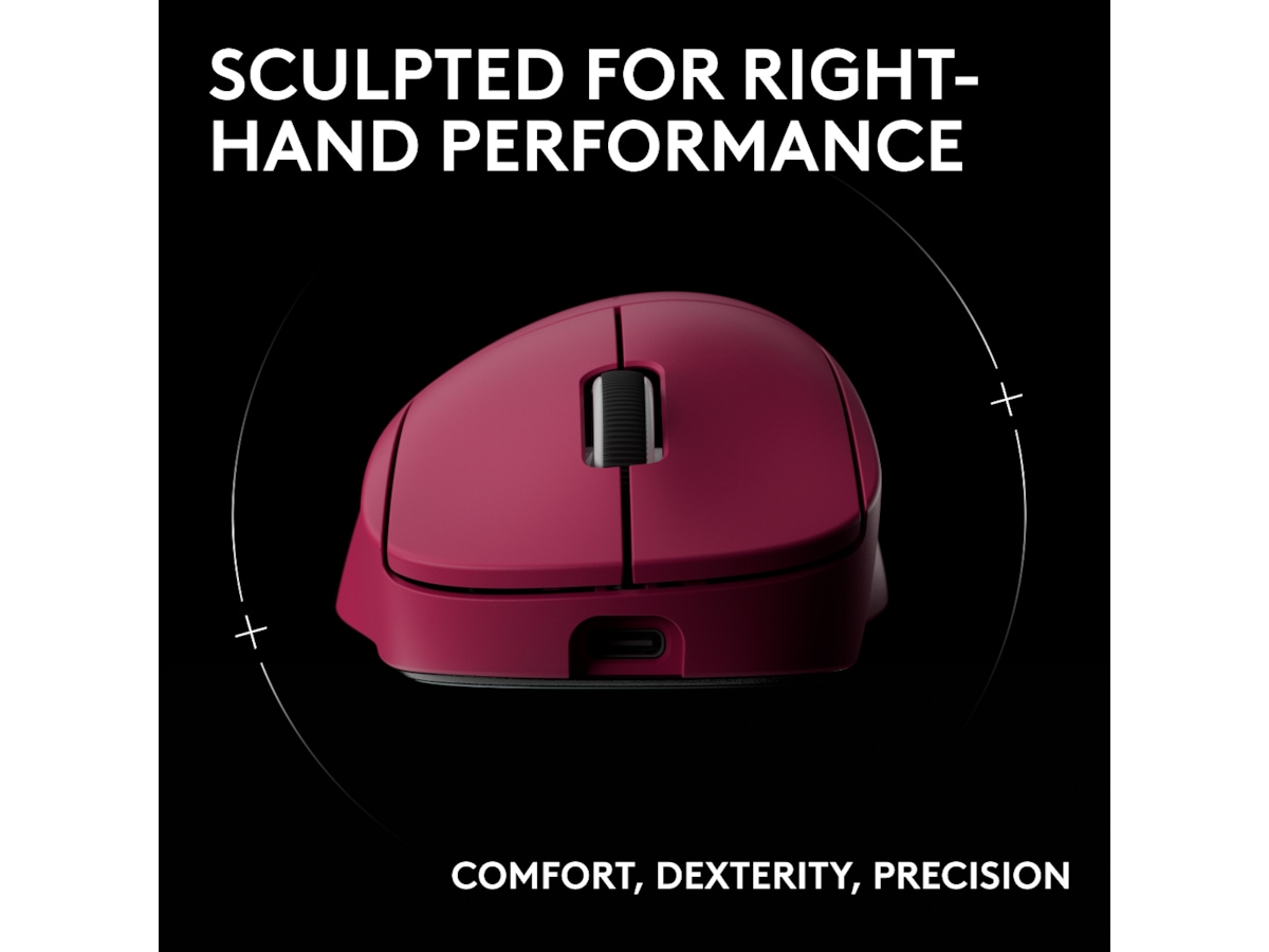 Logitech G Pro X Superlight 2 DEX trådlös gamingmus (rosa) Gamingmus