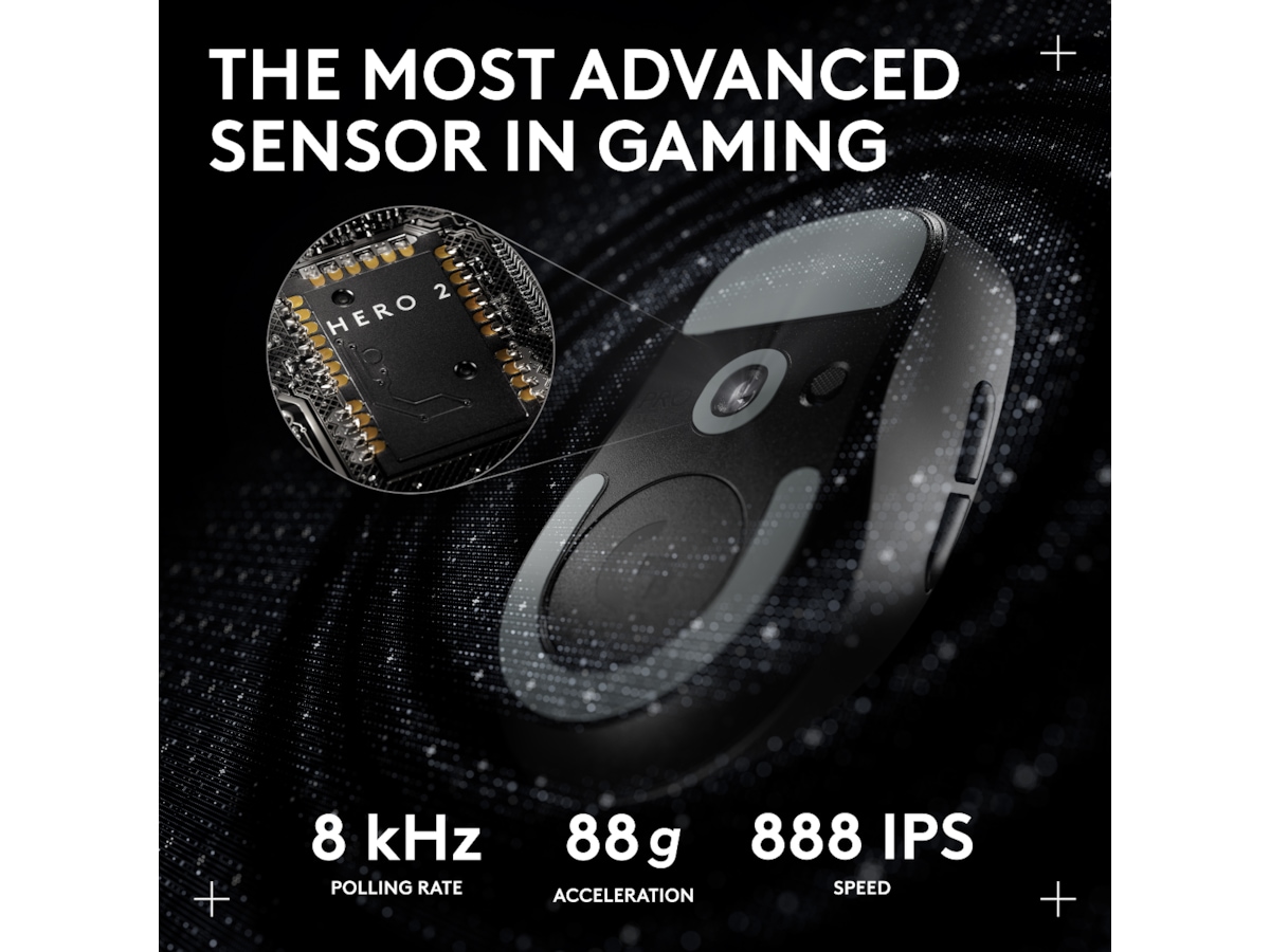 Logitech G Pro X Superlight 2 DEX trådlös gamingmus (svart) Gamingmus