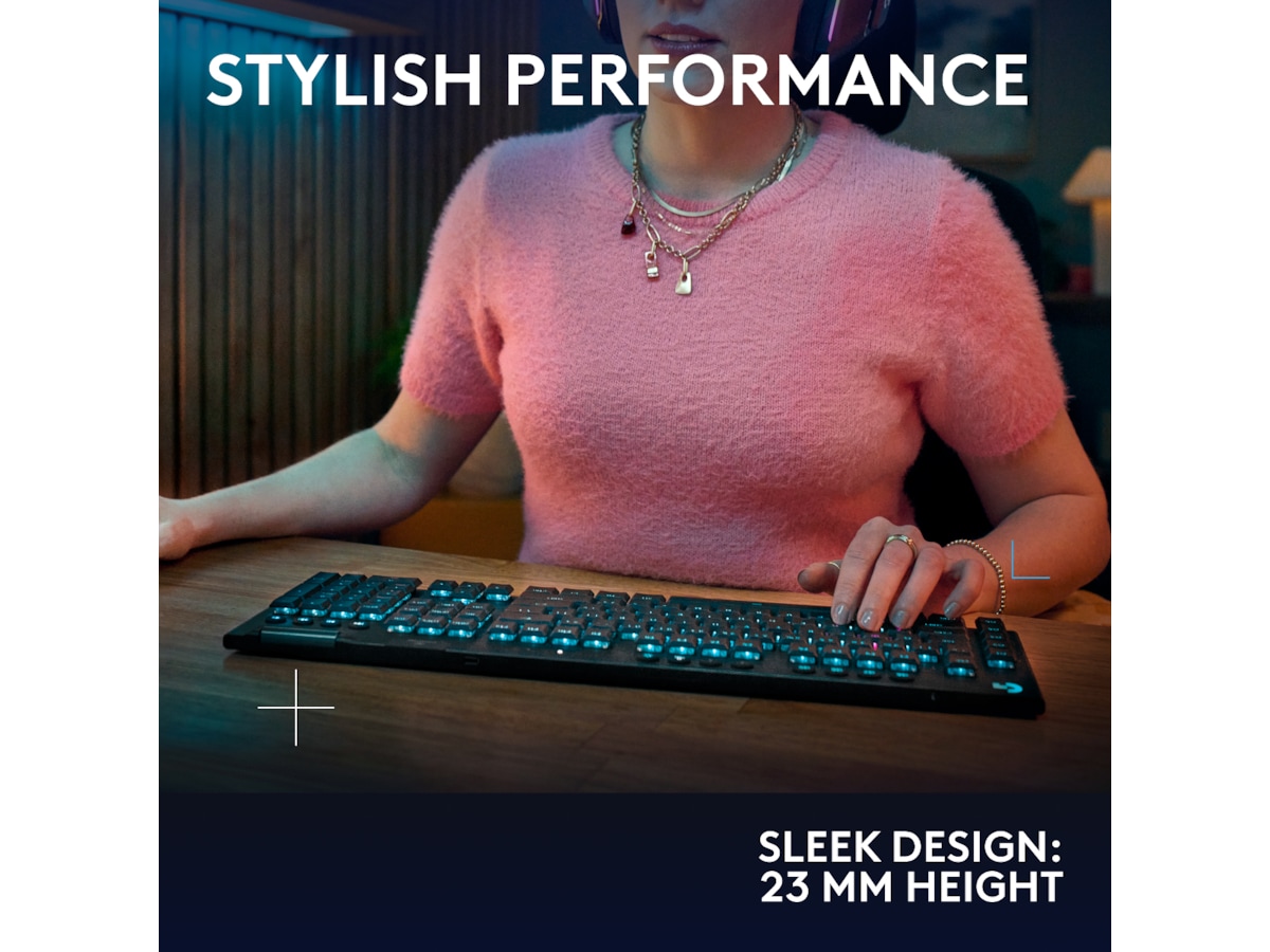 Logitech G915 X Lightspeed Trådlös Gamingtangentbord (svart) Gamingtangentbord