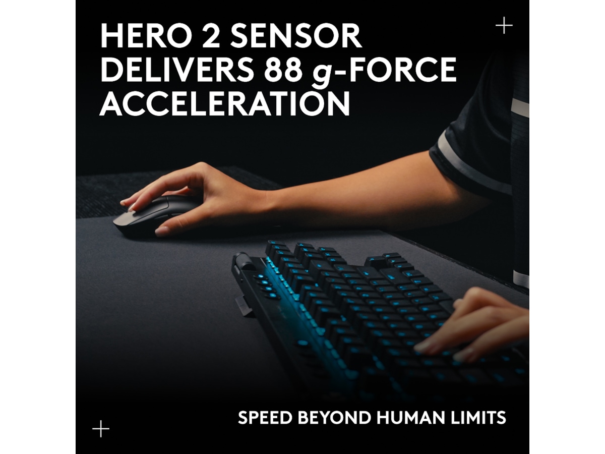 Logitech PRO 2 Lightspeed Trådlös Gamingmus (svart) Gamingmus