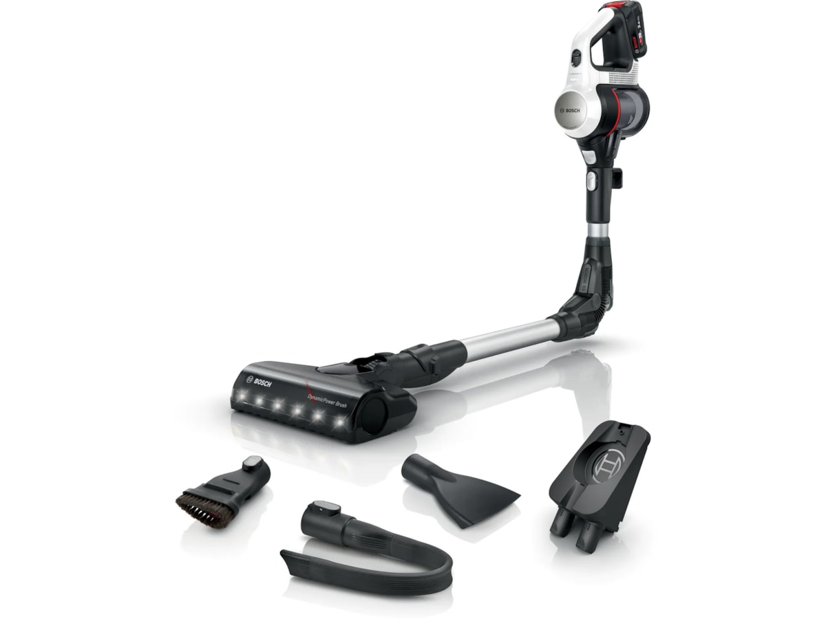 Bosch Unlimited 7 Uppladdningsbar dammsugare (vit) Skaftdammsugare