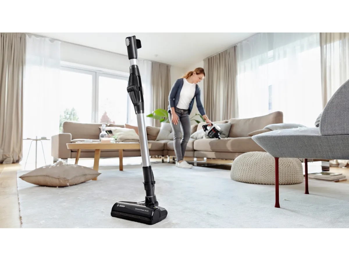 Bosch Unlimited 7 Uppladdningsbar dammsugare (vit) Skaftdammsugare
