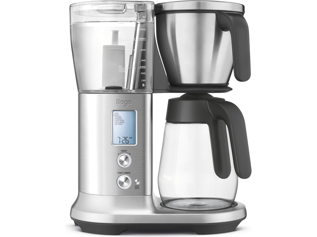 Sage Precision Brewer Glass (borstat stål) Kaffebryggare