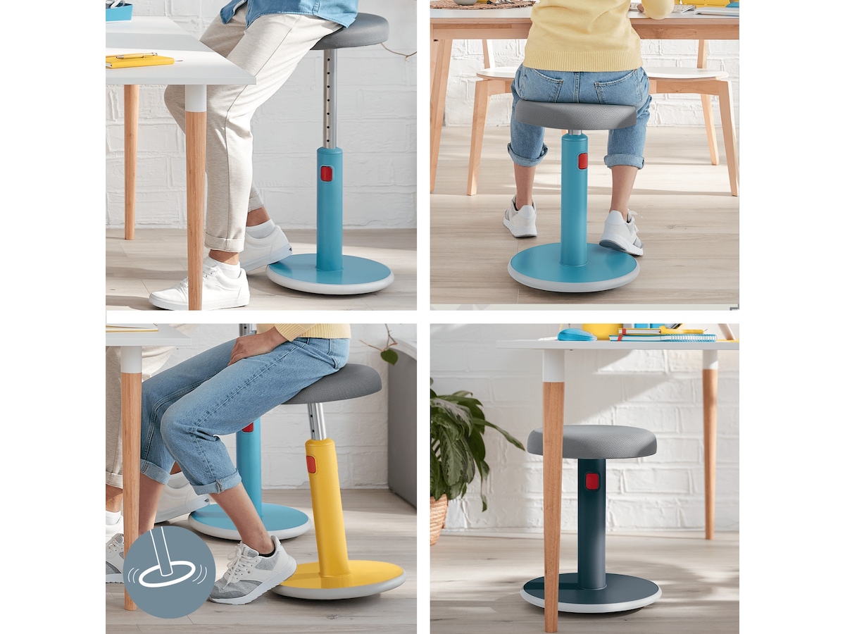 Leitz Ergo Cosy Active Sit Stand Balance Stol (grå) Kontorsstolar