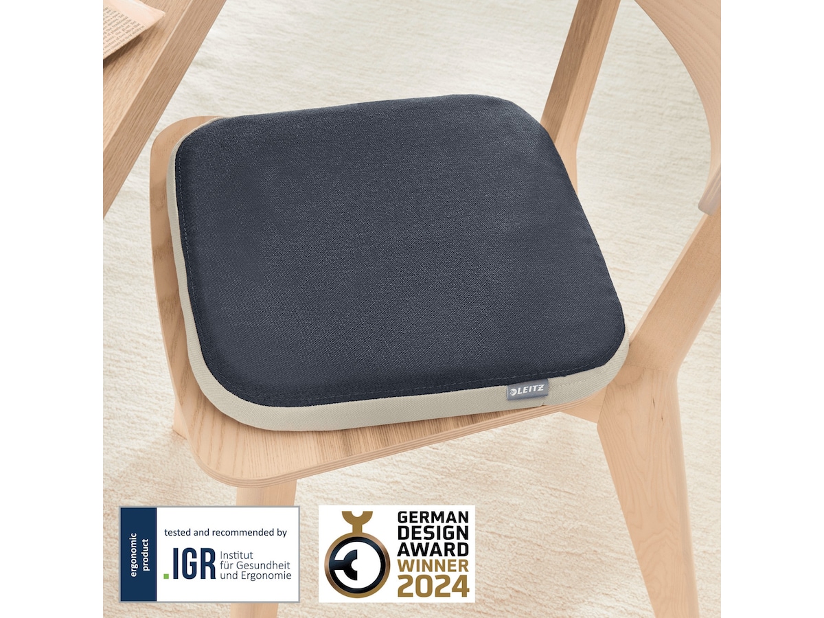 Leitz Active Wobble sittkudde med överdrag (mörkgrå) Sittdyna