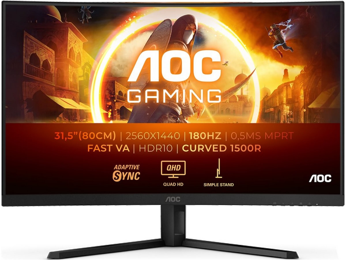 AOC 32" curved gamingskärm CQ32G4VE Gamingskärmar