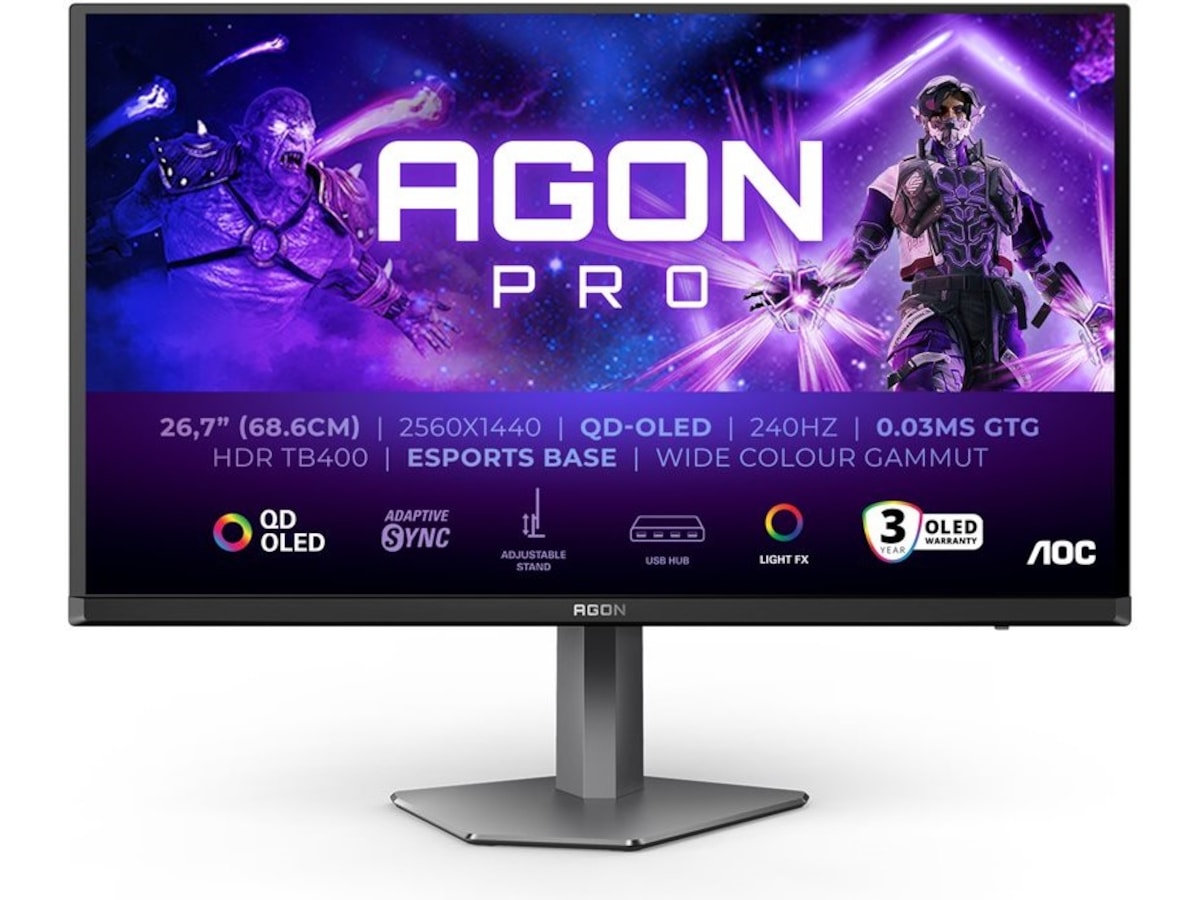 AOC 27" gamingskärm Agon Pro AG276QZD2 Gamingskärmar