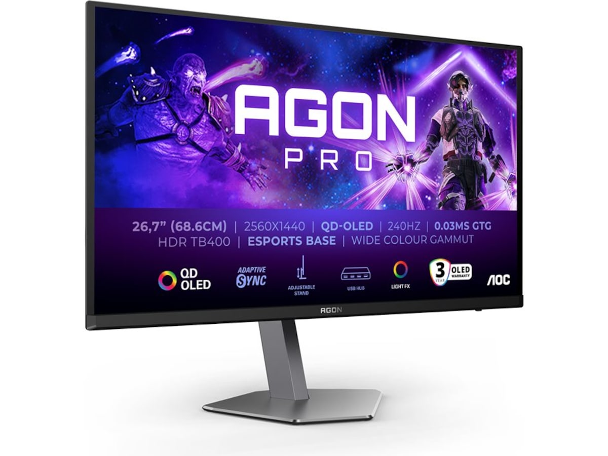 AOC 27" gamingskärm Agon Pro AG276QZD2 Gamingskärmar