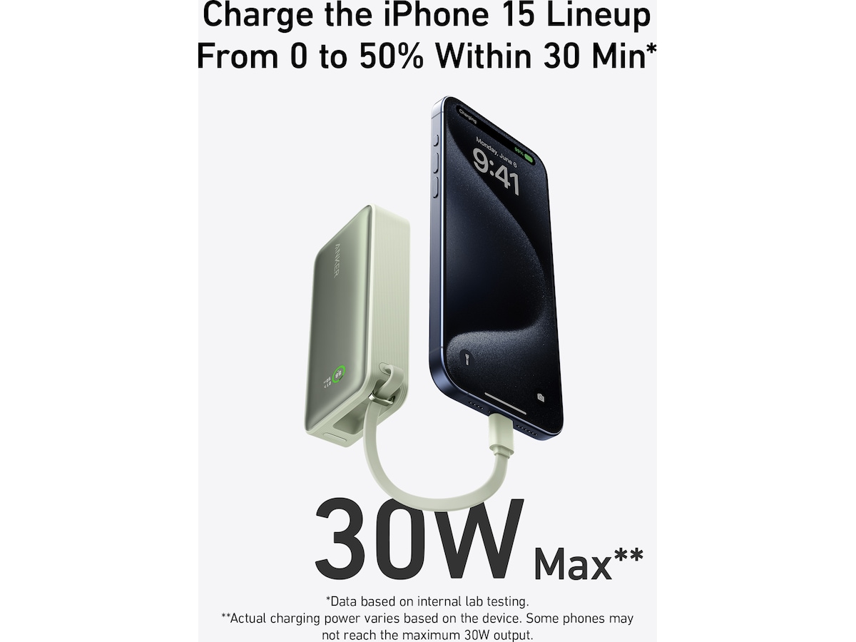 Anker 545 Nano Powerbank 10000mAh (grön) Powerbank