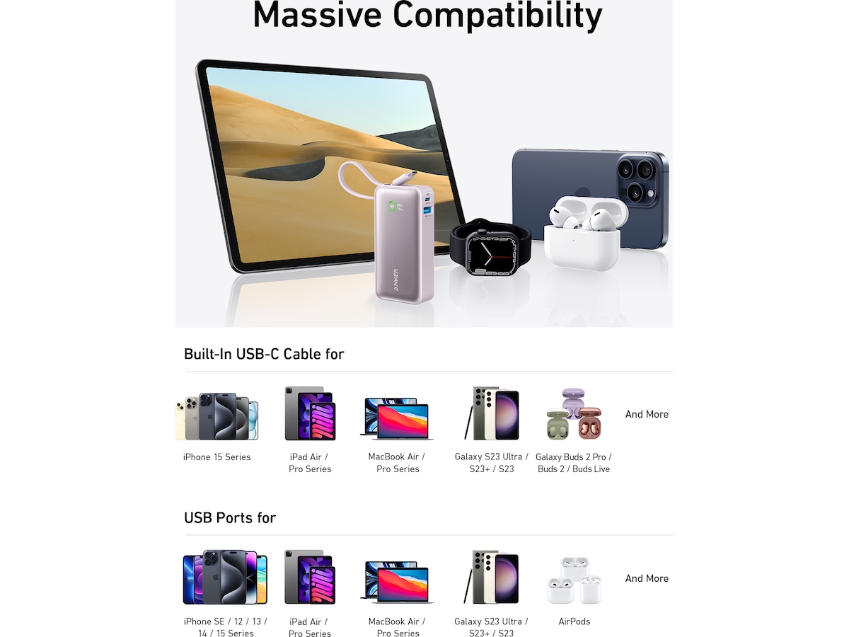 Anker 545 Nano Powerbank 10000mAh (grön) Powerbank
