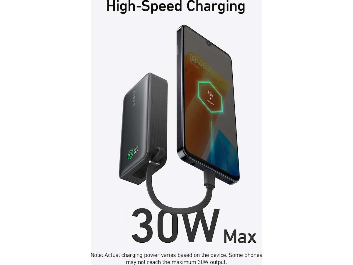 Anker 545 Nano Powerbank 10000mAh (svart) Powerbank
