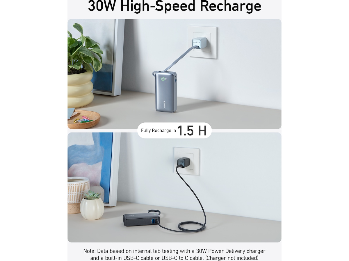 Anker 545 Nano Powerbank 10000mAh (svart) Powerbank