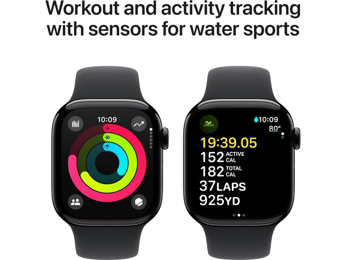 Apple Watch Series 10 GPS 42mm Aluminium (gagatsvart) Smartwatches