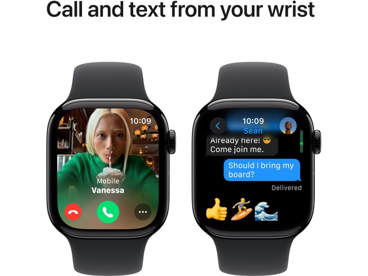 Apple Watch Series 10 GPS 42mm Aluminium (gagatsvart) Smartwatches