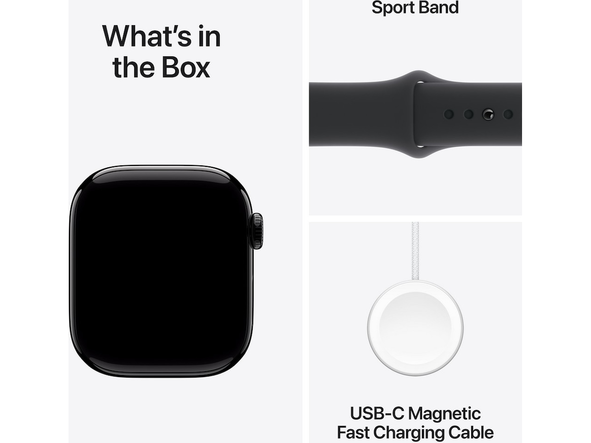 Apple Watch Series 10 GPS 42mm Aluminium (gagatsvart) Smartwatches