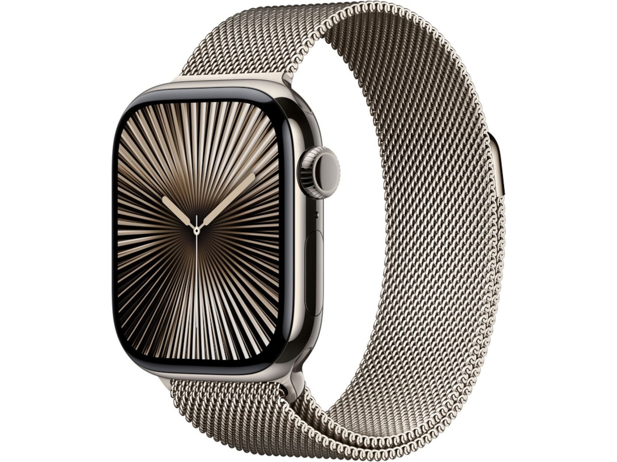 Apple Watch Series 10 GPS + LTE 42mm Titan (naturlig) Smartwatches