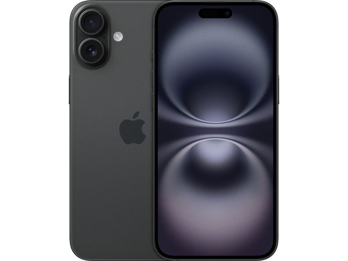 iPhone 16 Plus 128GB  (svart) Mobiltelefoner