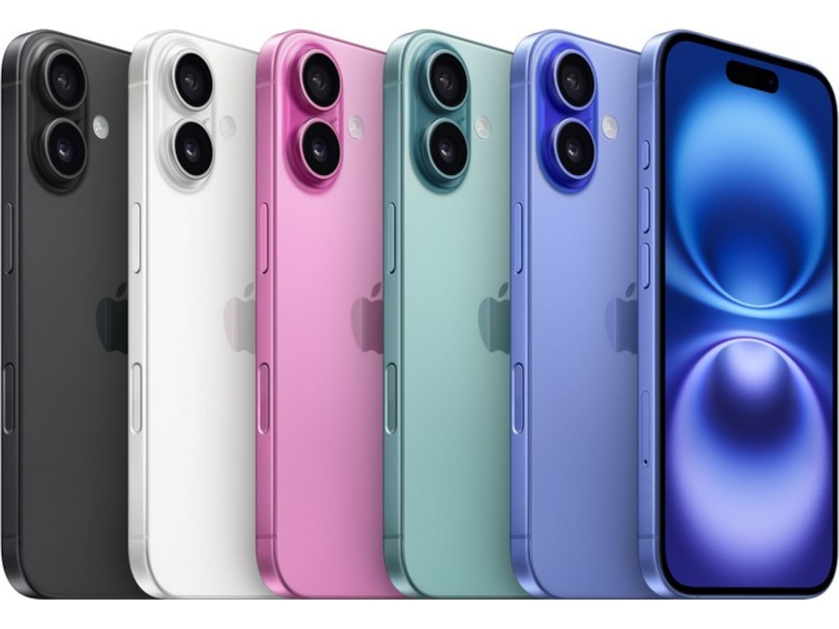 iPhone 16 Plus 128GB  (svart) Mobiltelefoner
