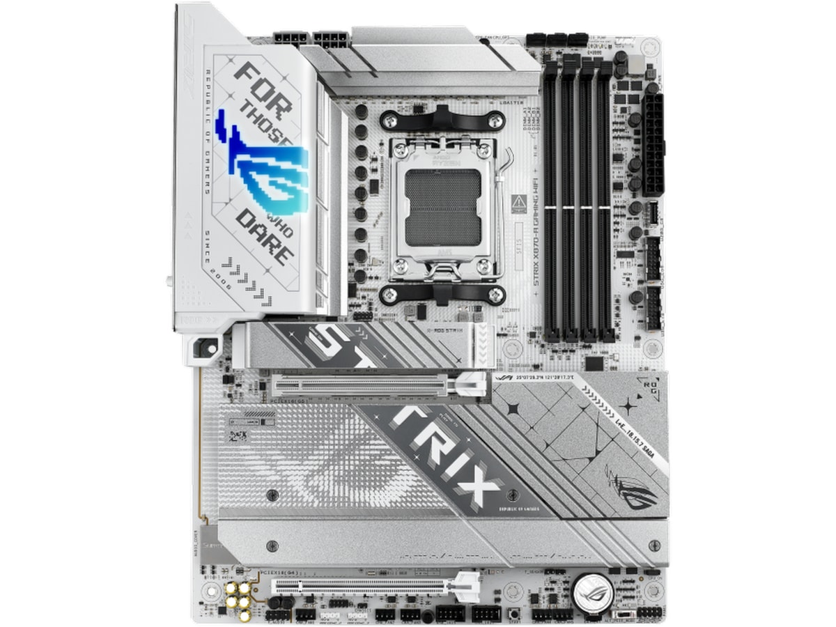 ASUS ROG Strix X870-A GAMING WIFI Moderkort (vit) AMD Socket