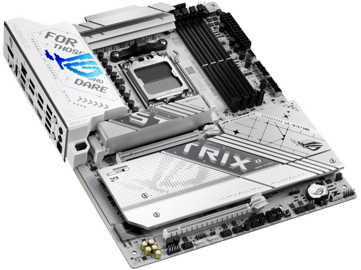 ASUS ROG Strix X870-A GAMING WIFI Moderkort (vit) AMD Socket