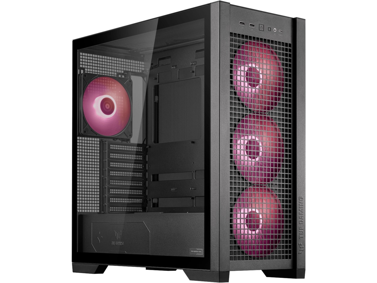 Asus TUF GAMING GT302 TG ARGB Mid Tower (svart) Midi tower
