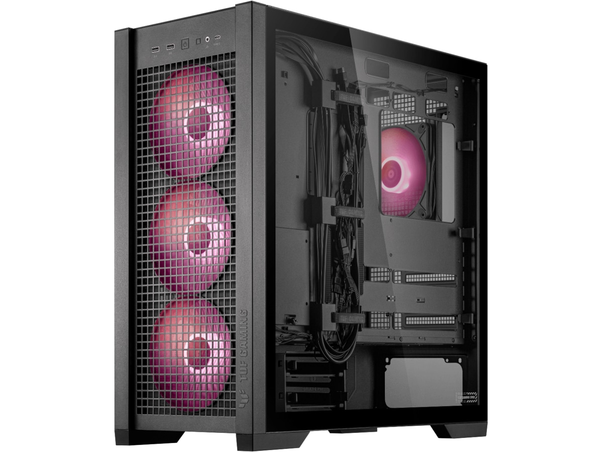 Asus TUF GAMING GT302 TG ARGB Mid Tower (svart) Midi tower