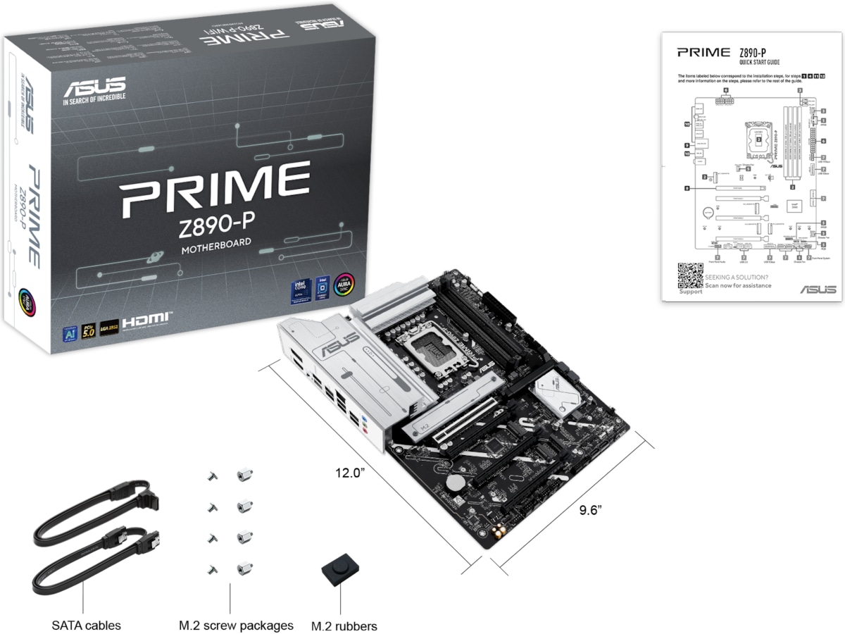 Asus Prime Z890-P Moderkort Intel Socket