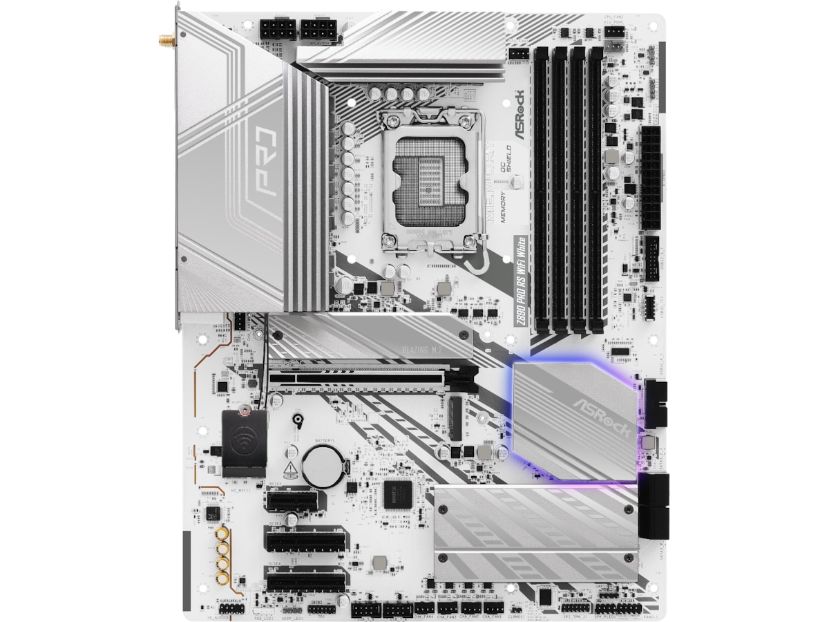 ASRock Z890 PRO RS WIFI Moderkort (vit) Intel Socket
