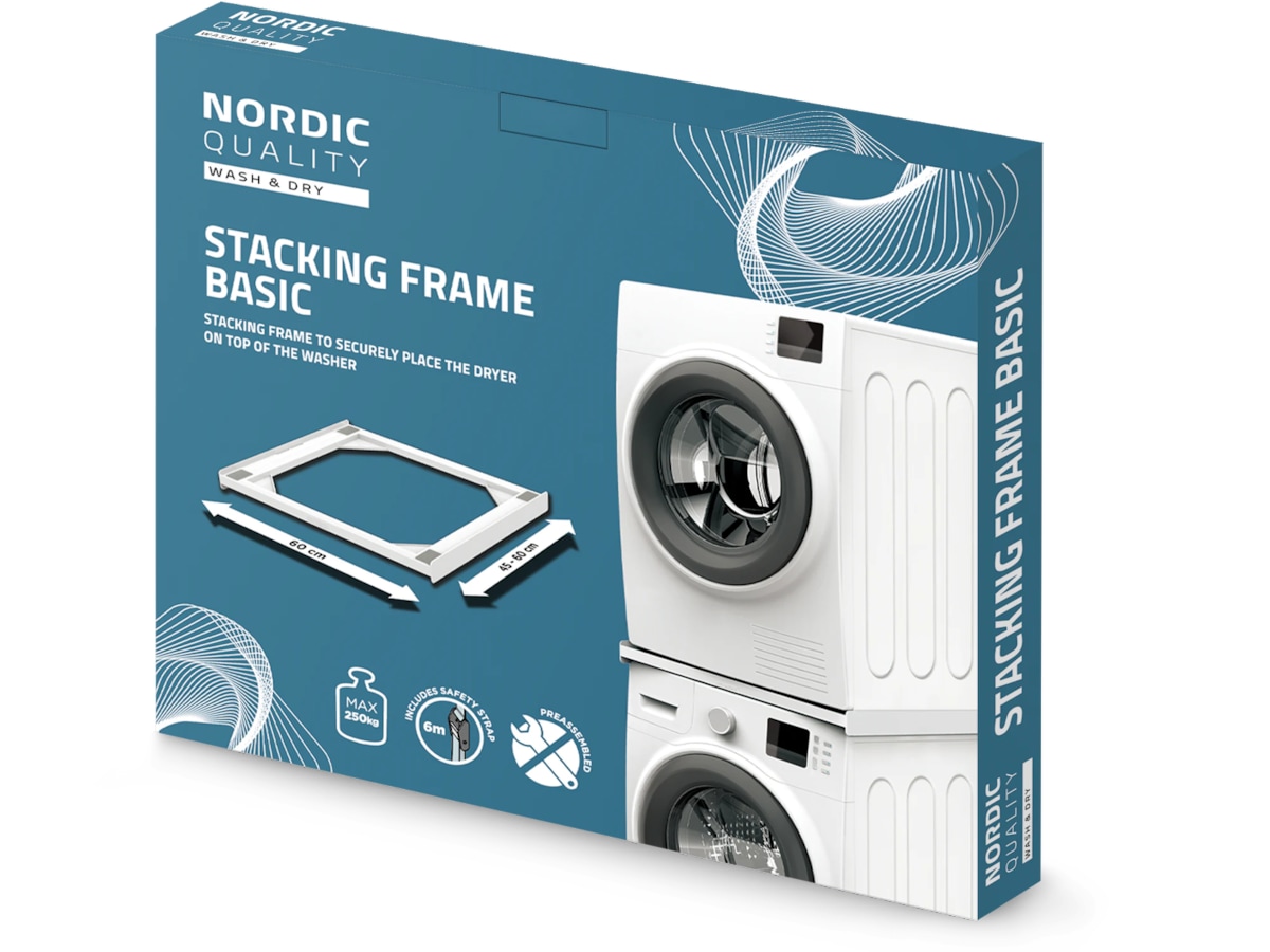 Nordic Quality Staplingsram basic, tunn Tillbehör till tvättmaskiner & torktumlare