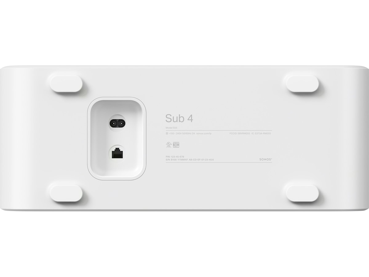 Sonos Sub 4 (vit) Subwoofer