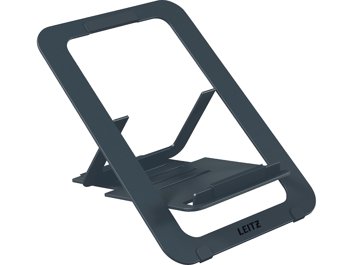 Leitz Ergo Laptopstativ, aluminium ultra-flat justerbart Laptopstativ