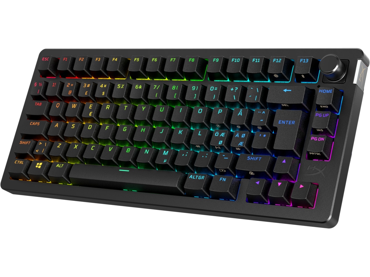 HyperX Alloy Rise 75 Trådlöst Gamingtangentbord (svart) Gamingtangentbord