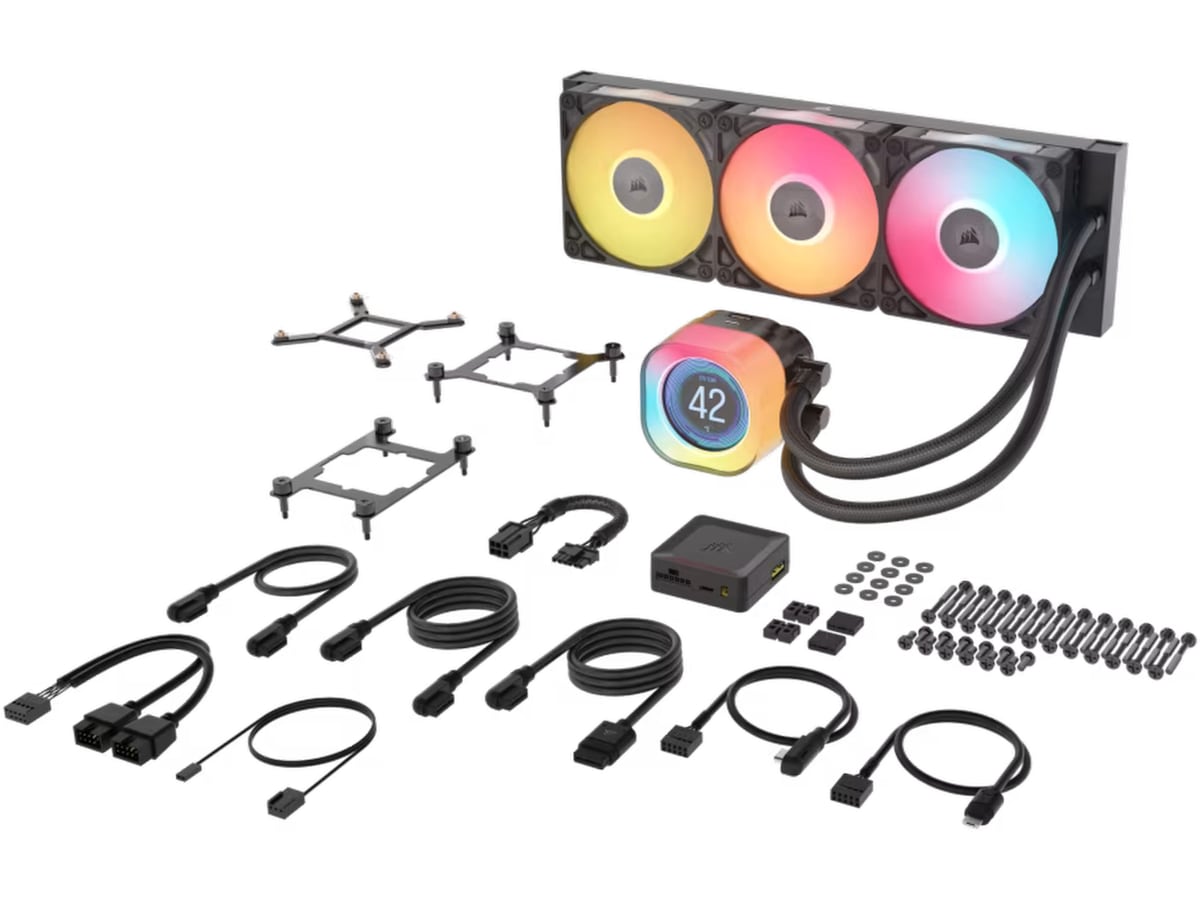Corsair iCUE LINK TITAN 360 RX LCD AIO Kylare (svart) CPU - Vattenkylning