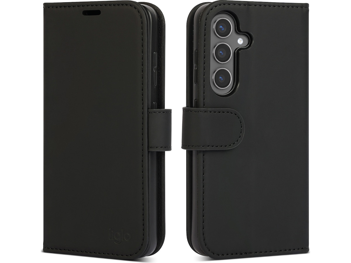 iiglo Galaxy S25 Plånboksfodral (svart) Mobilskal