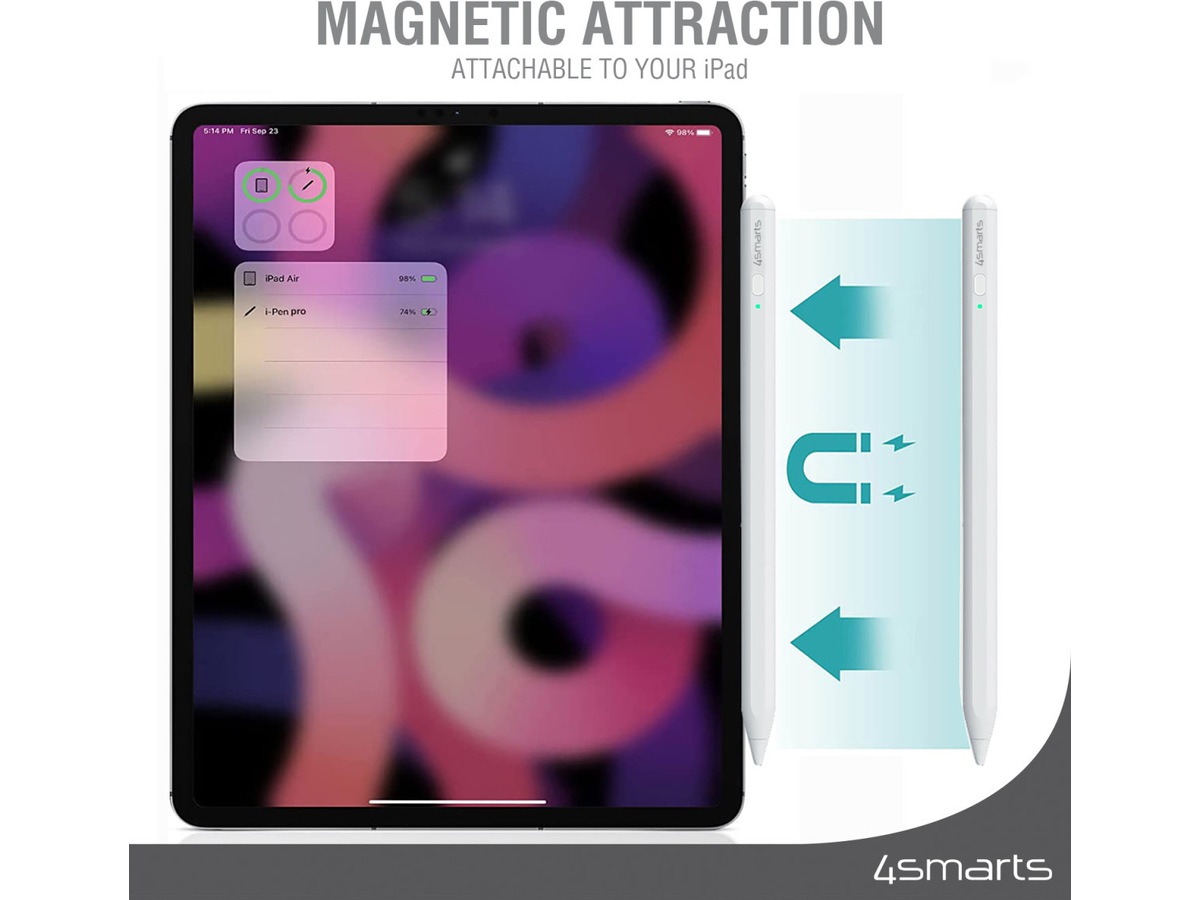 4smarts Pencil Pro 3 iPad stylus (vit) Tangentbord och pennor