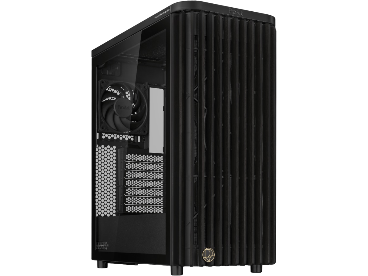 Asus Proart PA401 Wood TG PWM Mid Tower (svart) Midi tower