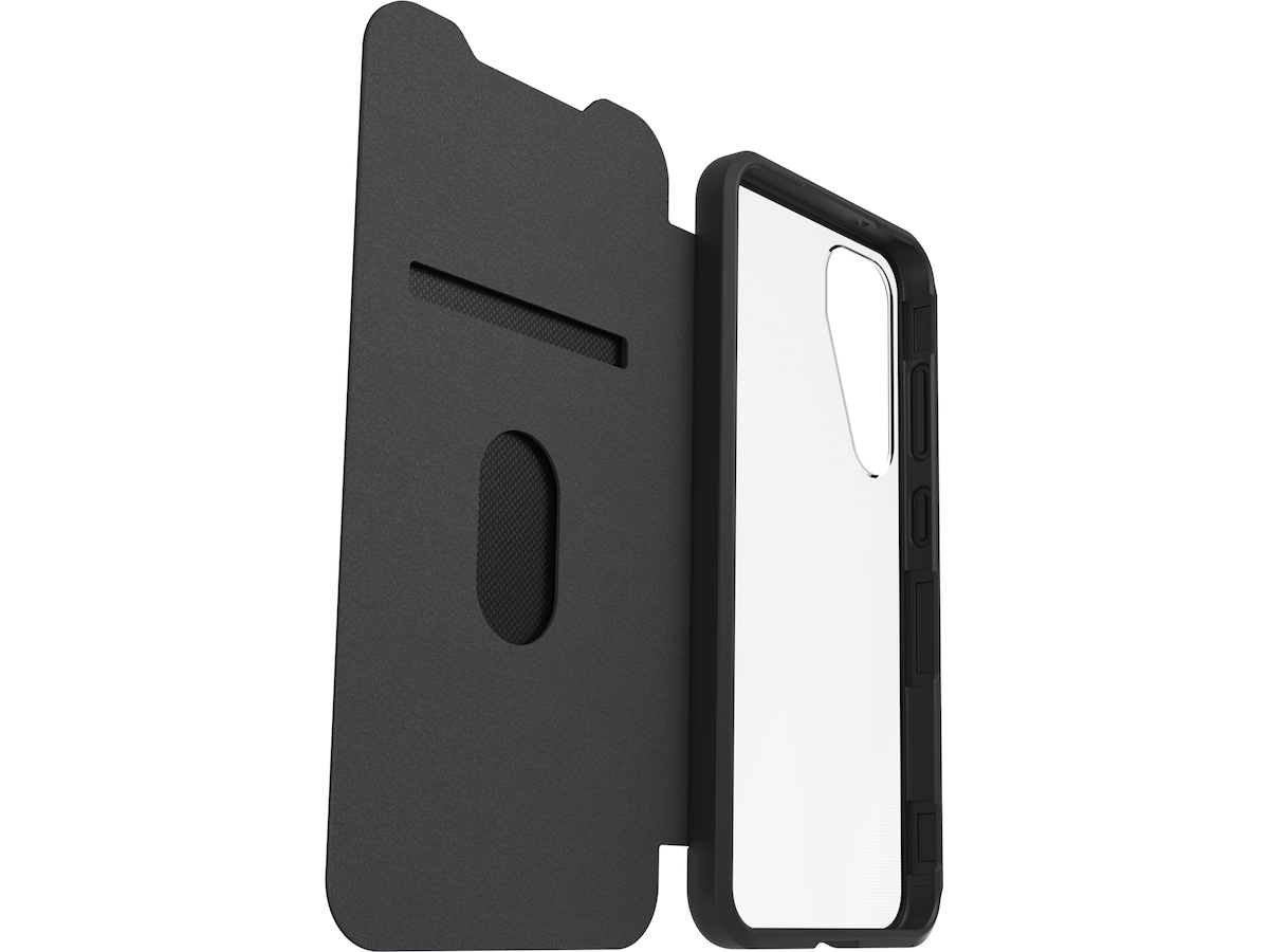 OtterBox Galaxy S25+ React Folio (transparent/svart) Mobilskal