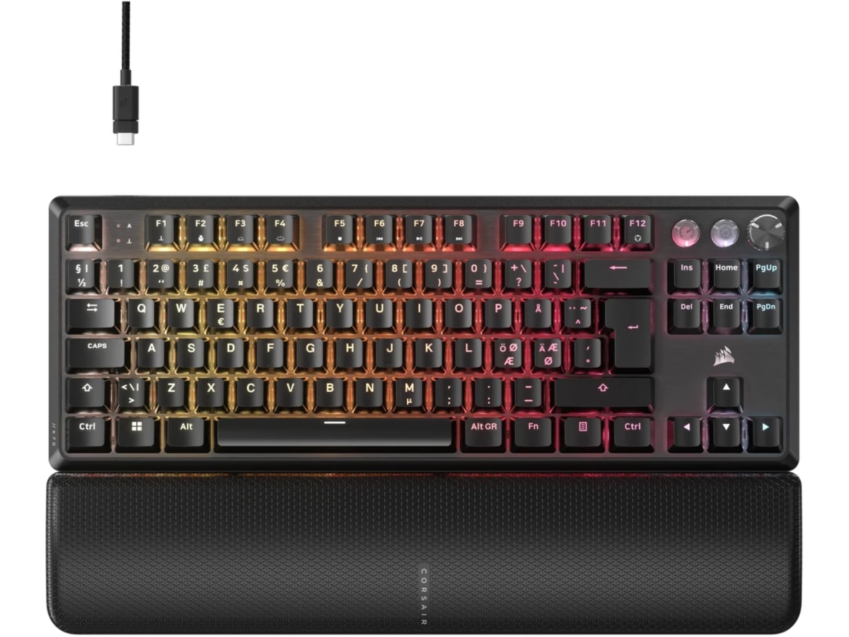 Corsair K70 PRO TKL RGB Gaming Tangentbord (svart) Gamingtangentbord
